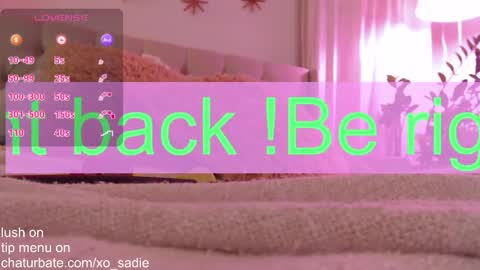 Xo Sadie online show from 05.03.26