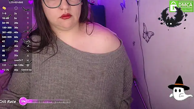 Snapshot of MeowMeowZoe chatting on 10.22.25 MeowMeowZoe online show from 10.22.25