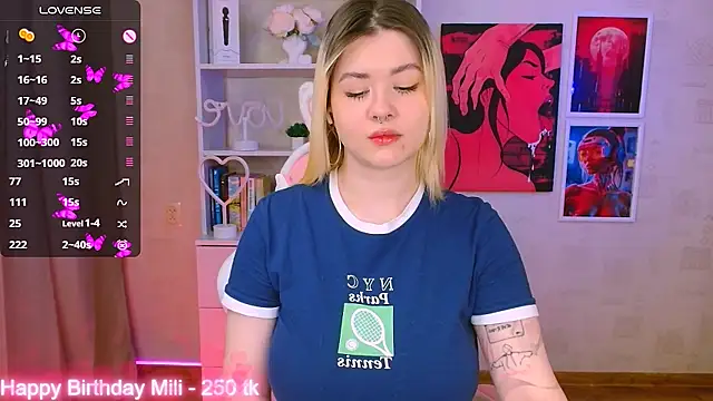 Snapshot of cutie_mili chatting on 01.27.25 cutie mili online show from 01.27.25
