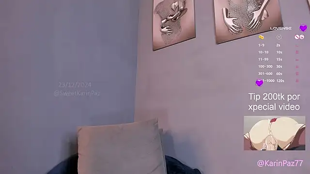sweet karinpaz777 online show from 12.24.24