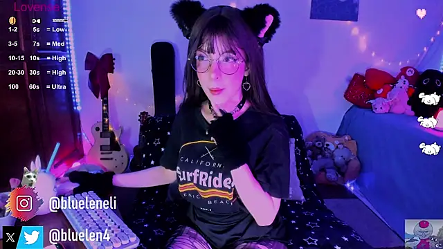 Snapshot of bluelen chatting on 03.01.25 bluelen online show from 03.01.25