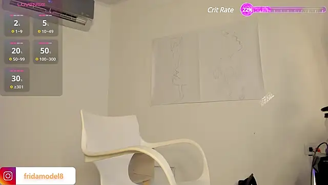 Snapshot of _frida1 chatting on 03.13.25 frida1 online show from 03.13.25