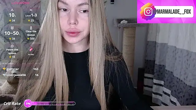 Snapshot of Marmalade_Fox chatting on 03.01.26 Marmalade Fox online show from 03.01.26