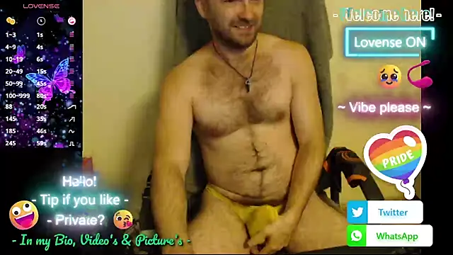 RealManHaveHairy online show from 10.13.25