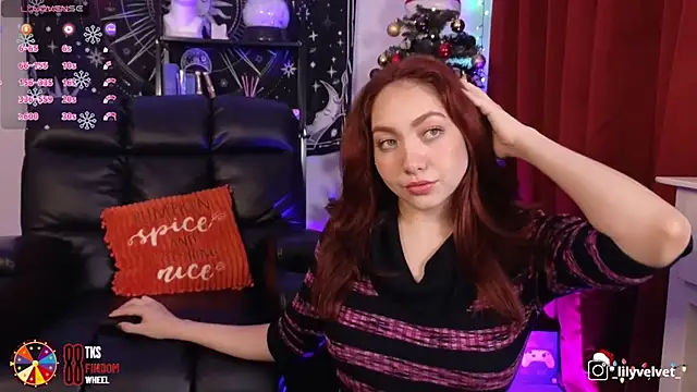 Snapshot of LilyVelvett chatting on 12.23.24 LilyVelvett online show from 12.23.24