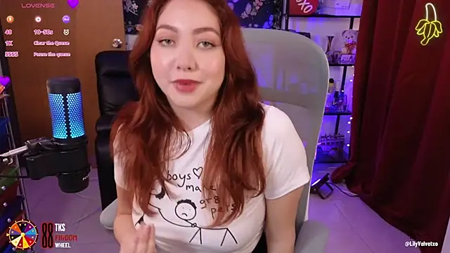 Snapshot of LilyVelvett chatting on 02.28.25 LilyVelvett online show from 02.28.25