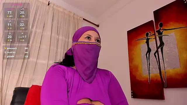 Amina hafsa online show from 02.22.25