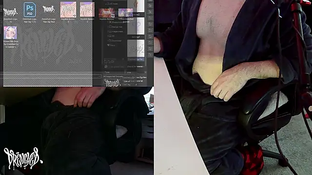 Snapshot of DrenchedArt chatting on 02.28.25 DrenchedArt online show from 02.28.25
