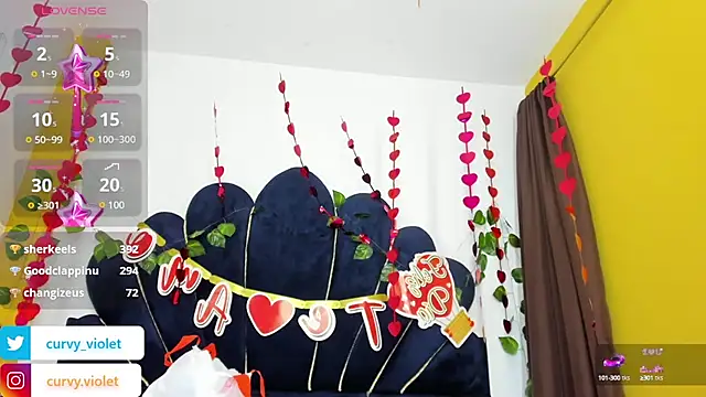 CurvyViolet online show from 02.17.25