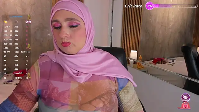 Snapshot of HijabiMilf chatting on 10.20.25 HijabiMilf online show from 10.20.25