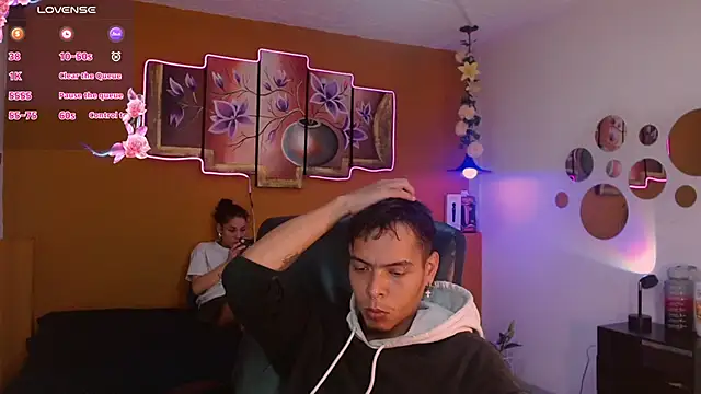 Snapshot of KokoAndRin chatting on 01.10.25 KokoAndRin online show from 01.10.25