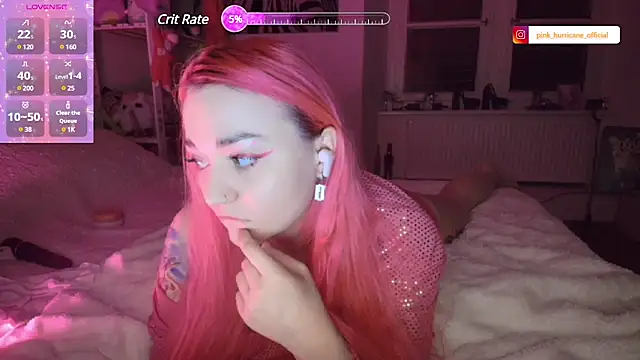 Snapshot of PinkHurricaneOfficial chatting on 01.13.25 PinkHurricaneOfficial online show from 01.13.25