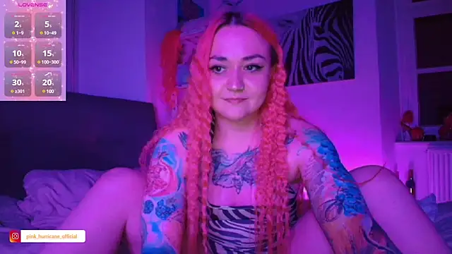 Snapshot of PinkHurricaneOfficial chatting on 02.03.25 PinkHurricaneOfficial online show from 02.03.25