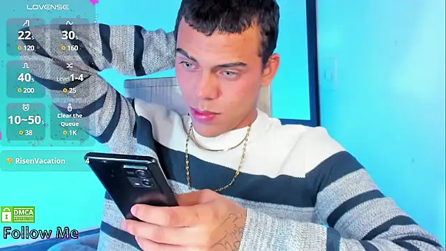 Snapshot of visaelX chatting on 03.14.25 visaelX online show from 03.14.25