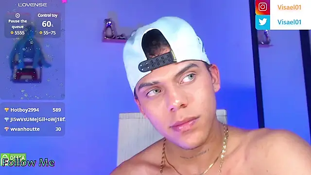 Snapshot of visaelX chatting on 03.17.25 visaelX online show from 03.17.25