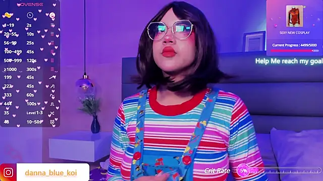 Snapshot of blue_koi chatting on 01.19.25 blue koi online show from 01.19.25