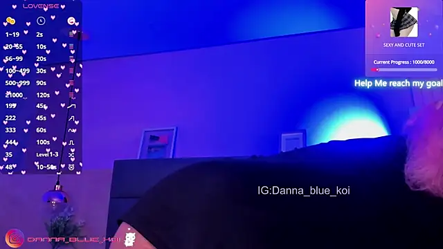 Snapshot of blue_koi chatting on 01.26.25 blue koi online show from 01.26.25