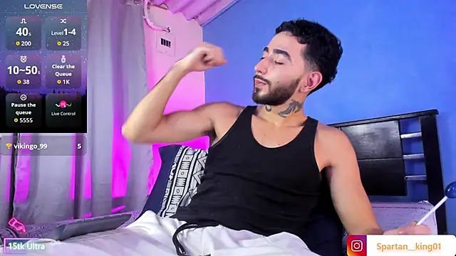 Snapshot of Spartan_king_ chatting on 10.19.25 Spartan king online show from 10.19.25