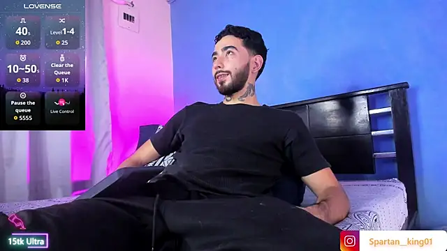 Snapshot of Spartan_king_ chatting on 10.20.25 Spartan king online show from 10.20.25