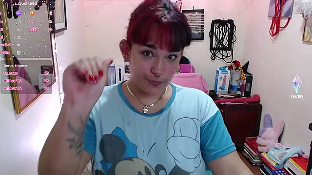 Snapshot of Ruby_Skywalker_ chatting on 02.25.25 Ruby Skywalker online show from 02.25.25