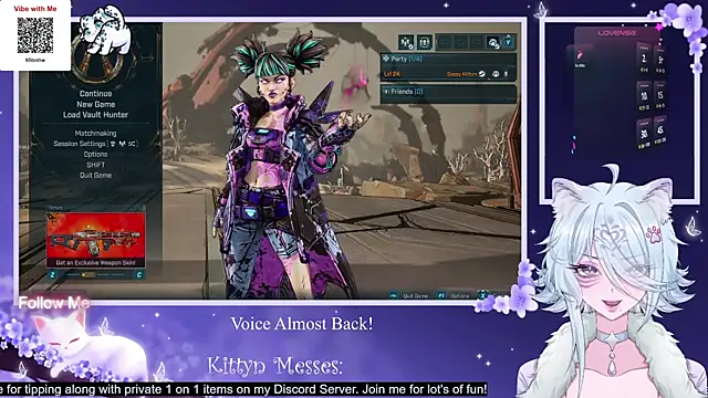 SassyKittyn online show from 10.21.25