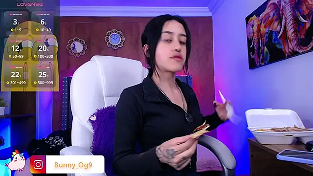 Snapshot of Bunny_O chatting on 01.22.25 Bunny O online show from 01.22.25