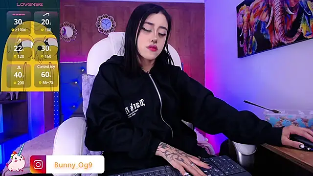 Snapshot of Bunny_O chatting on 02.16.25 Bunny O online show from 02.16.25