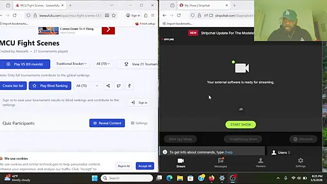 Stayinalive1992 online show from 01.06.26