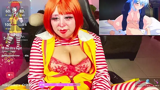 MilkyXSakura online show from 11.09.25