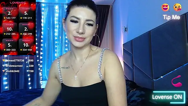 Snapshot of NessyStar chatting on 02.14.25 NessyStar online show from 02.14.25