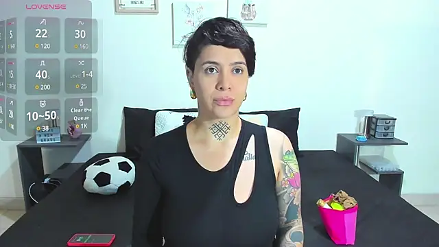 Snapshot of KatInk chatting on 02.12.25 KatInk online show from 02.12.25