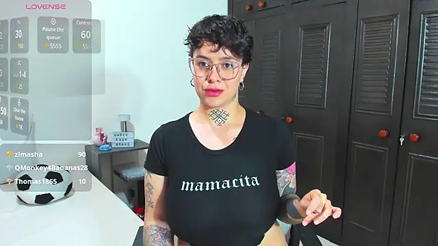 Snapshot of KatInk chatting on 02.17.25 KatInk online show from 02.17.25