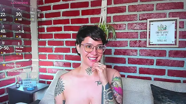 Snapshot of KatInk chatting on 03.03.25 KatInk online show from 03.03.25