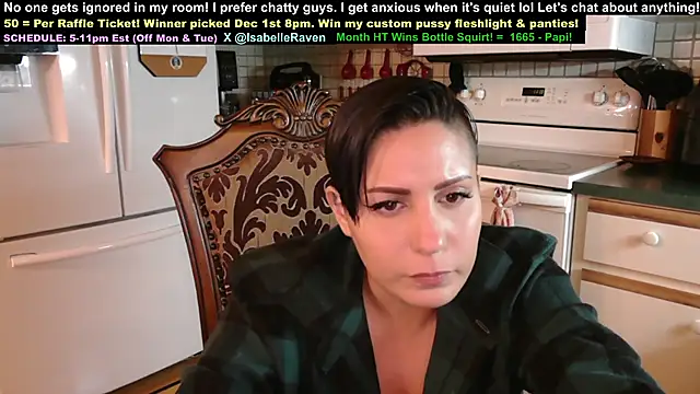Snapshot of IsabelleRaven chatting on 11.01.25 IsabelleRaven online show from 11.01.25