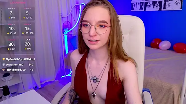 Snapshot of VioletShine chatting on 02.16.25 VioletShine online show from 02.16.25