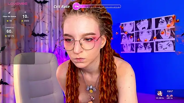 Snapshot of VioletShine chatting on 10.18.25 VioletShine online show from 10.18.25