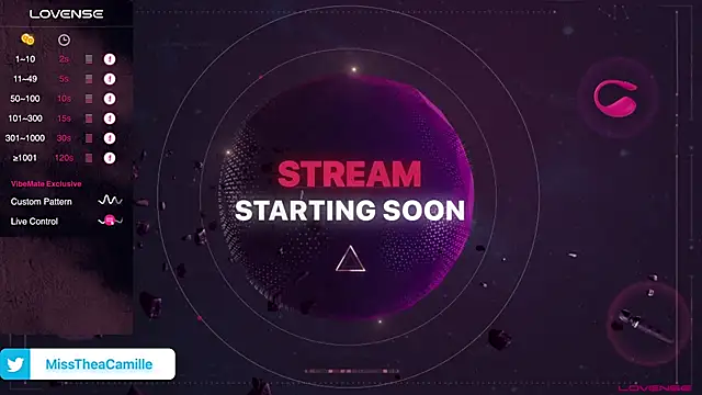 Snapshot of MissTheaCamille chatting on 02.22.25 MissTheaCamille online show from 02.22.25