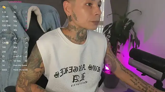 Snapshot of tattokoi chatting on 03.14.25 tattokoi online show from 03.14.25