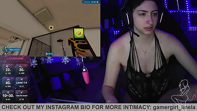 Gamergirl-Linela online show from 12.14.25