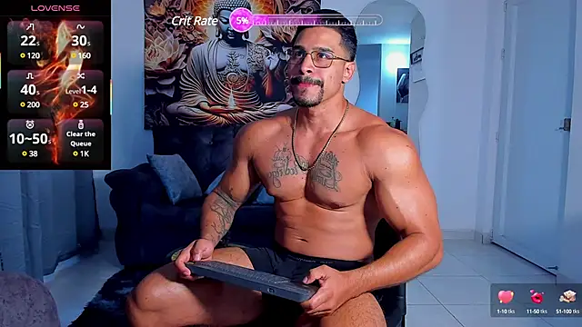 Snapshot of Valentino_Dosantos_ chatting on 03.19.25 Valentino Dosantos online show from 03.19.25