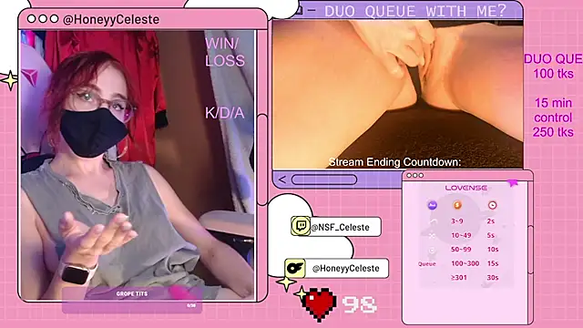 HoneyyCeleste online show from 09.23.25