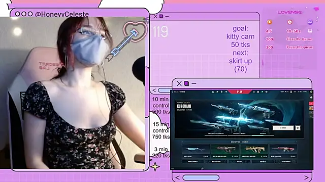 HoneyyCeleste online show from 05.18.26