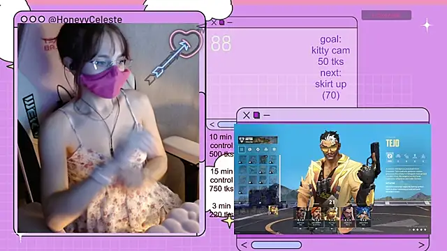 HoneyyCeleste online show from 06.24.26
