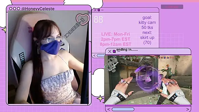 HoneyyCeleste online show from 07.28.26