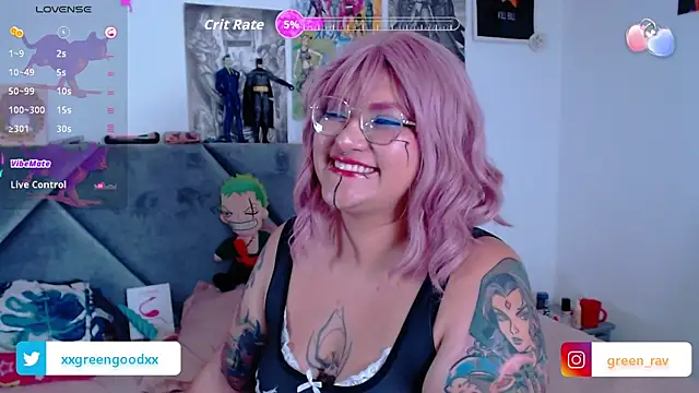 Snapshot of XxGreenGoodxX chatting on 10.10.25 XxGreenGoodxX online show from 10.10.25