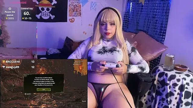 Snapshot of PixelKitty_ chatting on 10.03.25 PixelKitty online show from 10.03.25