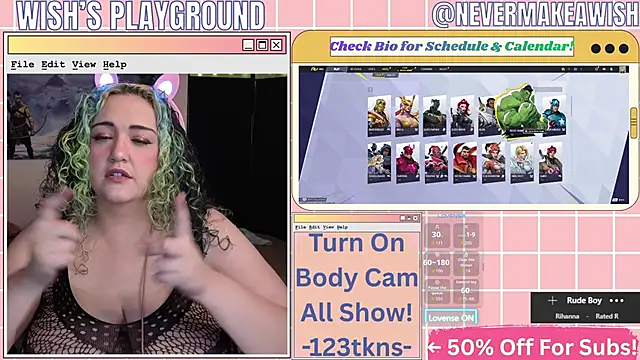 nevermakeawish online show from 03.11.26