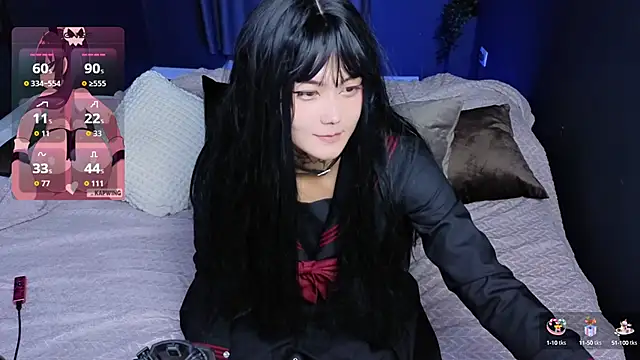 Snapshot of GothXRaven chatting on 09.23.25 GothXRaven online show from 09.23.25