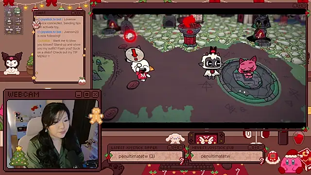 Snapshot of HanaMaria chatting on 11.14.25 HanaMaria online show from 11.14.25