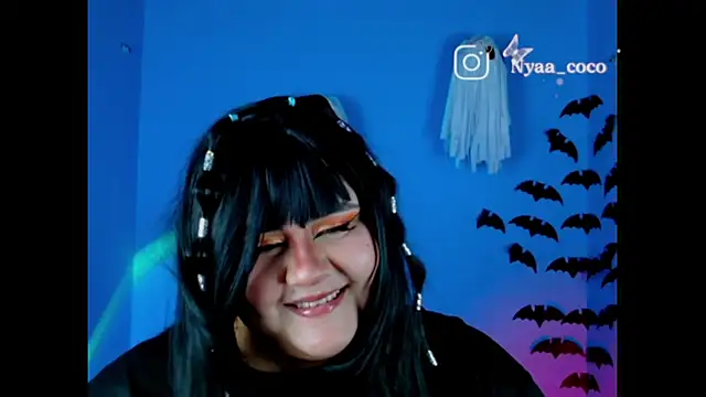 Snapshot of Nyaa_Coco chatting on 10.21.25 Nyaa Coco online show from 10.21.25